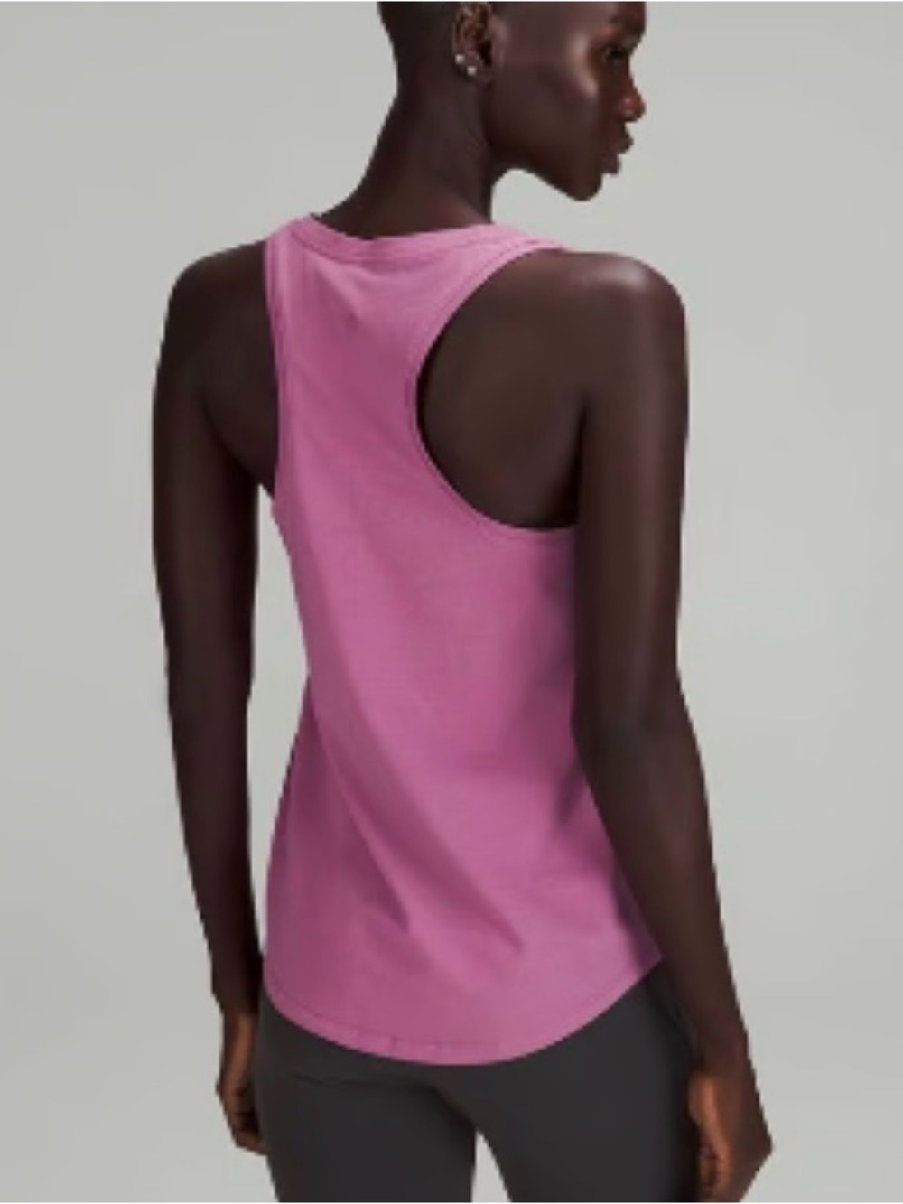 Lululemon Tank Top Plum Racerback Low Scoop Neck Moisture Wick Yoga